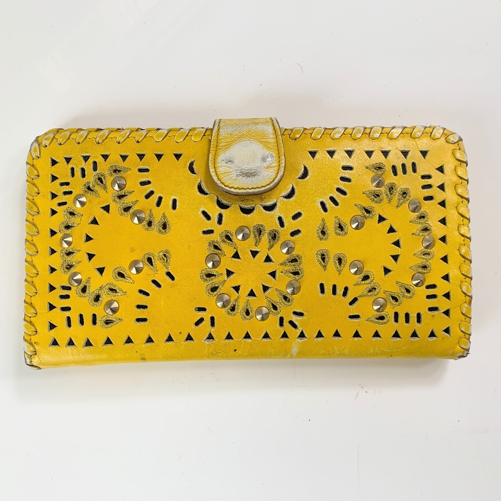 Cleobello Yellow Mexicana Wallet - Picture 2 of 3
